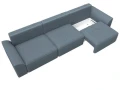 Диван прямой Лига-048 НПБ Лонг ness 12 серый