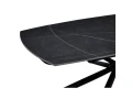 стол керамический tornado armani grey 120-180*85, каркас черный
