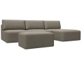 Диван угловой модульный с пуфом Лига-060 НПБ Лонг угол универсальный Диван угловой модульный с пуфом Лига-060 НПБ Лонг угол универсальный